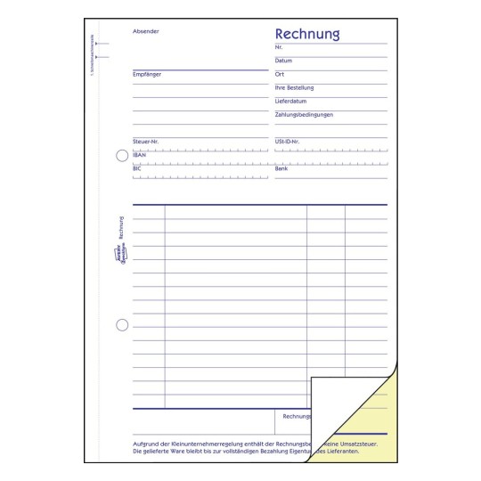 Rechnung 1733 Avery Zweckform Rechnung 1733 Avery Zweckform