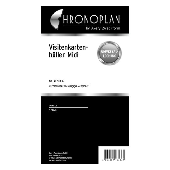 Chronoplan Visitenkartenhülle 50336