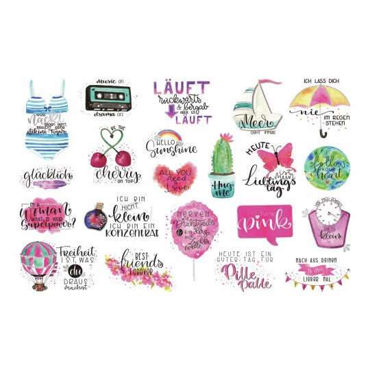 Lettering Sticker Spruche Avery Zweckform