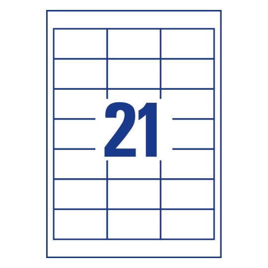 21Labels/ Sheets / Printer Labels 21 Per A4 Sheet | Equivalent to Avery L7160 ... : Microsoft ...