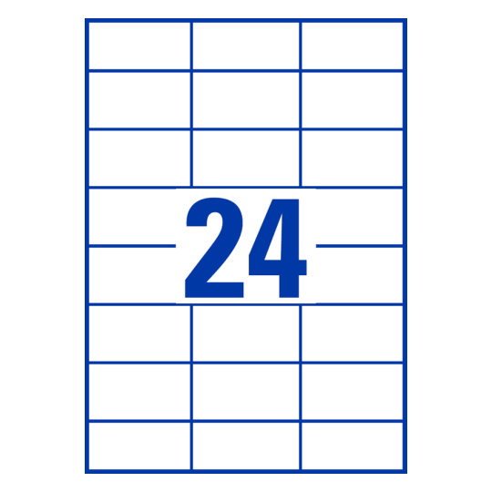 Online Vorlage Word Vorlage 70x37 R Avery Zweckform