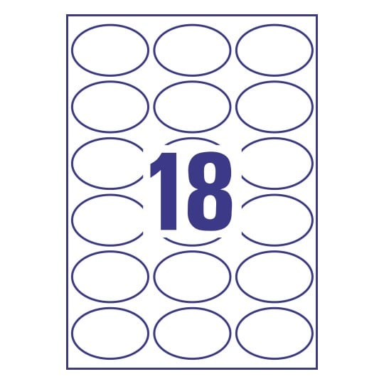 Hochglanz-Etiketten C6079-10 63,5 x 42,3 mm