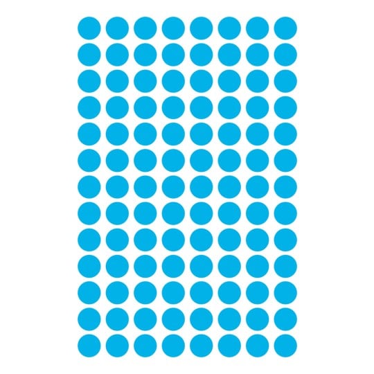Abbildung Einzelbogen, Artikel: 3011, Markierungspunkte, Format: ⌀ 8 mm, 104 Markierungspunkte/Bogen