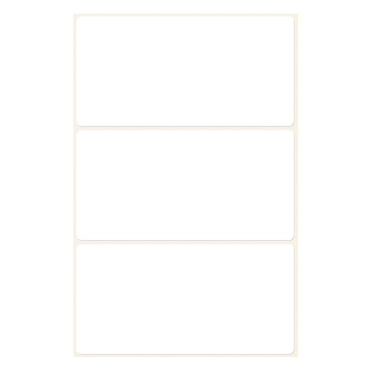 Abbildung Einzelbogen, Artikel: 3081, Vielzweck-Etiketten, Format: 76 x 39 mm, 3 Etiketten/Bogen