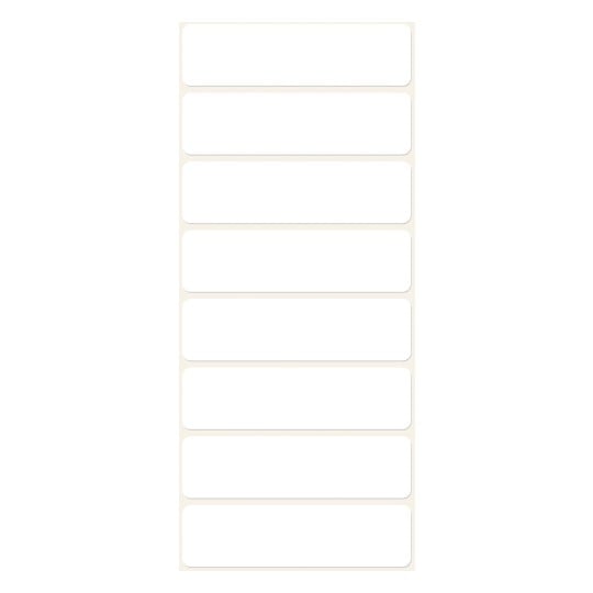 Abbildung Einzelbogen, Artikel: 3086, Vielzweck-Etiketten, Format: 50 x 14 mm, 8 Etiketten/Bogen