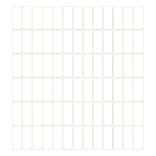 Abbildung Einzelbogen, Artikel: 3317, Vielzweck-Etiketten, Format: 20 x 8 mm, 78 Etiketten/Bogen