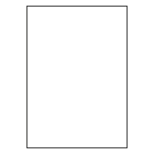 Stanzzeichnung Einzelbogen A4, Artikel: 3552, Overhead-Folien, Format: 210 x 297 mm