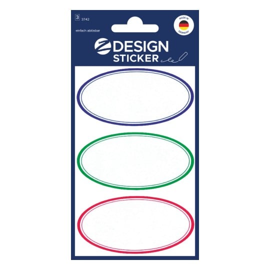 Packungsabbildung: Z-Design, Artikel: 3742, Küchen Aufkleber, 35 x 70 mm, Kleinpackung, 9 Sticker / 3 Bögen