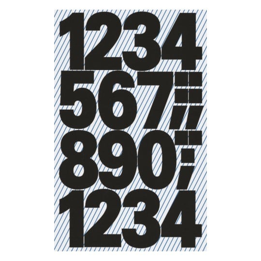 Abbildung Einzelbogen, Artikel: 3785, Zahlen-Etiketten, Format: 85 x 160 mm, 14 Sticker/Bogen