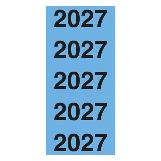 Die Zahl 2027 wird mehrmals auf einem blauen Hintergrund wiederholt.