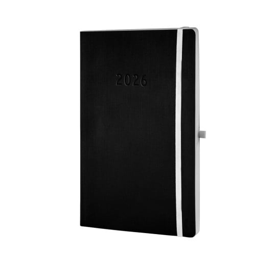 Produktabbildung: Chronoplan Black, Artikel:  50926, Format: 135 x 210 x 8 mm, Inhalt: 64 Blätter / 1 Stück,  /Bogen