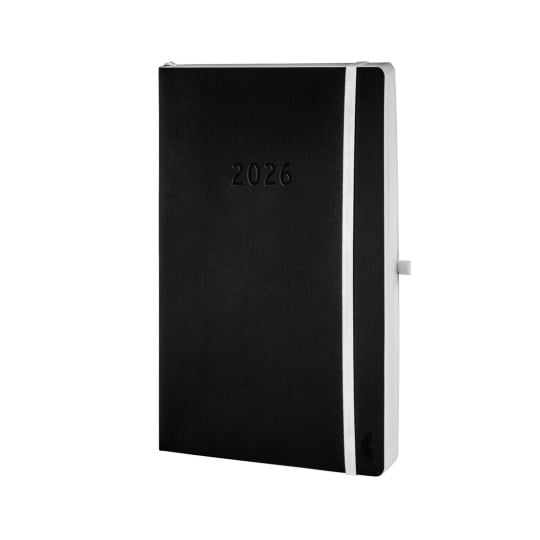 Produktabbildung: Chronoplan Black, Artikel:  50946, Format: 135 x 210 x 10 mm, Inhalt: 176 Blätter / 1 Stück,  /Bogen