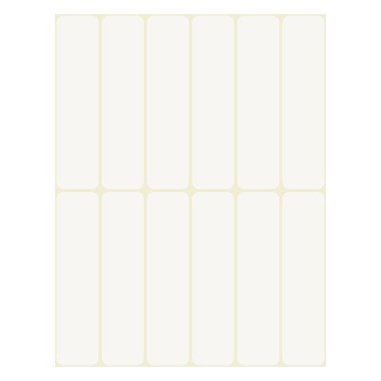 Stanzzeichnung Einzelbogen A4, Artikel: 51066, Namens-Etiketten, Format: 76 x 19 mm