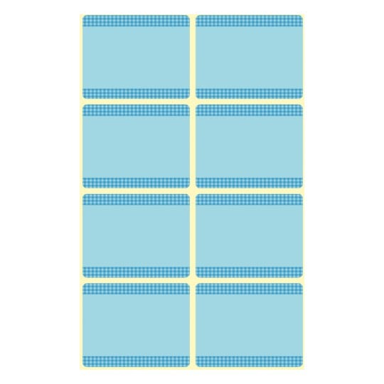 Abbildung Einzelbogen, Artikel: 59374, Tiefkühl-Etiketten, Format: 28 x 36 mm, 8 Etiketten/Bogen