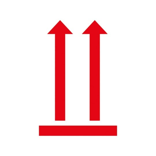 Einzelabbildung Etikett, Artikel: 7250, Symbol Warn-Etiketten, Format: 74 x 100 mm,  Etiketten/Rolle