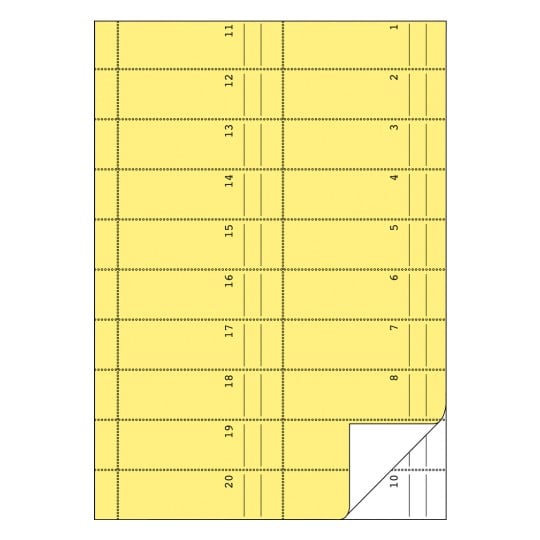 Formularabbildung: Avery Zweckform, Artikel: 842, Bonbuch, 210 x 297 mm, A4, 2 x 50 Blatt/Buch