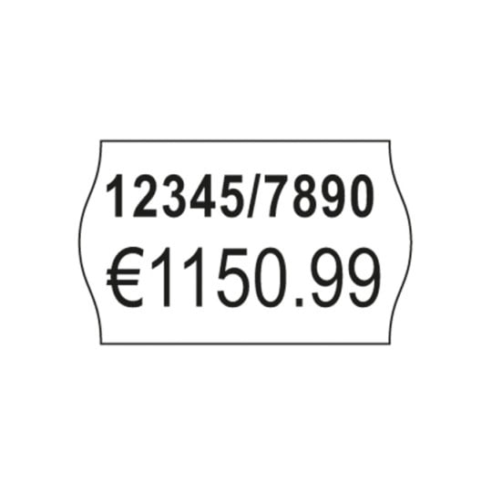 Einzelabbildung Etikett, Artikel: PLR1626, Preisauszeichner-Etiketten, 2-zeilig, Format: 26 x 16 mm, 1.200 Etiketten/Rolle
