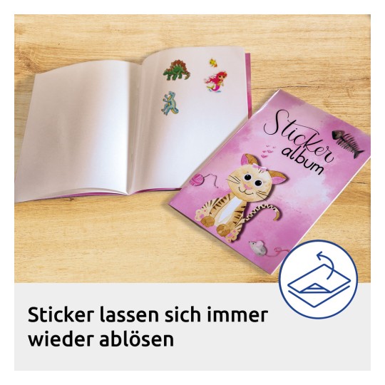 Sandylion Katzen Aufkleber-Set „Hat And Feet“ – Große Essentials-Aufkleber Für Sammelalben & Bastelprojekte