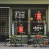Klebefolie Schaufenster Coffee 