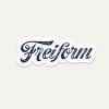 Ein Sticker mit Text Freiform ist zu sehen.