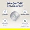 Transparente Recyclingfolie