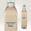 Transparente, nachhaltige Aufkleber bedruckt