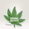 Kannabis-Blatt-Aufkleber