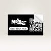 Visitenaufkleber mit QR-Code