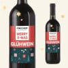 Weihnachtsetiketten für Flaschen