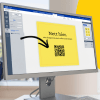 Das Bild zeigt einen Computer, bei dem gerade eine Design-Software genutzt wird.