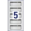 Inventar-Etiketten aus Aluminium-Folie 6921 50 x 20 mm