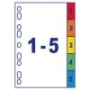 Spezialkarton-Register 01733501 225 x 297 mm