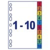 Spezialkarton-Register 01735501 225 x 297 mm