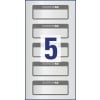 Inventar-Etiketten aus Aluminium-Folie 6920 50 x 20 mm