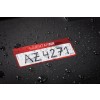 6907 4004182069073 Etikett Inventar Inventar-Etikett Polyester rot 1 Feld 1 part
