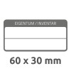 6903 4004182069035 Inventar-Etikett mit Laminat schwarz 3 part