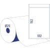 Thermotransferetiketten TT8050-25 102 x 152 mm