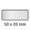 6913 4004182069134 Inventar-Etikett Polyester schwarz blanko 2 part