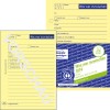 Produktabbildung mit Formularvorschau: Avery Zweckform, Artikel: 1014, Was war inzwischen/was ist zu tun, 105 x 148 mm, A6, 50 Blatt/Buch