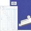 Produktabbildung mit Formularvorschau: Avery Zweckform, Artikel: 1101, Inventurbuch, 210 x 297 mm, A4, 50 Blatt/Buch