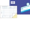 Das Bild zeigt ein Avery-Materialanforderungsformular mit Feldern zum Ausfüllen von Artikeldetails, Preisen und Daten sowie Informationen zur Verpackung.