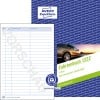 Produktabbildung mit Formularvorschau: Avery Zweckform, Artikel: 1222, Fahrtenbuch, 148 x 210 mm, A5, 32 Blatt/Buch