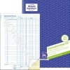 Produktabbildung mit Formularvorschau: Avery Zweckform, Artikel: 1227, Recycling Kassenabrechnung, 210 x 297 mm, A4, 2 x 50 Blatt/Buch