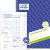 Produktabbildung mit Formularvorschau: Avery Zweckform, Artikel: 1265, Recycling Kassenbericht, 148 x 210 mm, A5, 50 Blatt/Buch