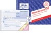 Produktabbildung mit Formularvorschau: Avery Zweckform, Artikel: 1709, Kassa-Ausgang, 148 x 105 mm, A6 quer, 3 x 40 Blatt/Buch