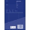Das Bild zeigt ein Layout eines Lieferscheins mit Abschnitten für Absender- und Empfängerinformationen, Bestelldetails und Kontrollkästchen für die Liefermethode. Es enthält einen blauen Hintergrund, verschiedene Eingabefelder und ein gedrucktes FSC-Label.