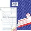 Produktabbildung mit Formularvorschau: Avery Zweckform, Artikel: 1721, Lieferscheine mit Empfangsschein, 148 x 210 mm, A5, 3 x 40 Blatt/Buch