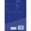 Das Bild zeigt eine leere Rechnungsvorlage auf Deutsch, mit der Bezeichnung 'Rechnung.' Sie enthält Abschnitte für den Absender, den Empfänger, Bestelldetails, Lieferdatum, Zahlungsbedingungen und Bankinformationen. Der Hintergrund hat ein wiederholtes Muster mit dem Wort 'Zweckform.'