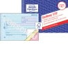 Produktabbildung mit Formularvorschau: Avery Zweckform, Artikel: 1737, Quittung MwSt. separat ausgewiesen, 148 x 105 mm, A6 quer, 3 x 40 Blatt/Block
