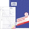 Produktabbildung mit Formularvorschau: Avery Zweckform, Artikel: 1749, Auftrag/Lieferschein/Rechnung, 148 x 210 mm, A5, 3 x 40 Blatt/Buch
